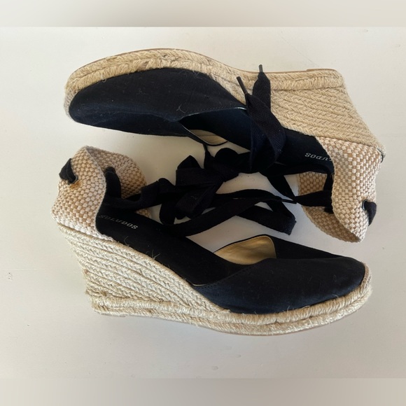 EUC Soludos Marseille Wedge in Black, size 10 - Picture 7 of 11